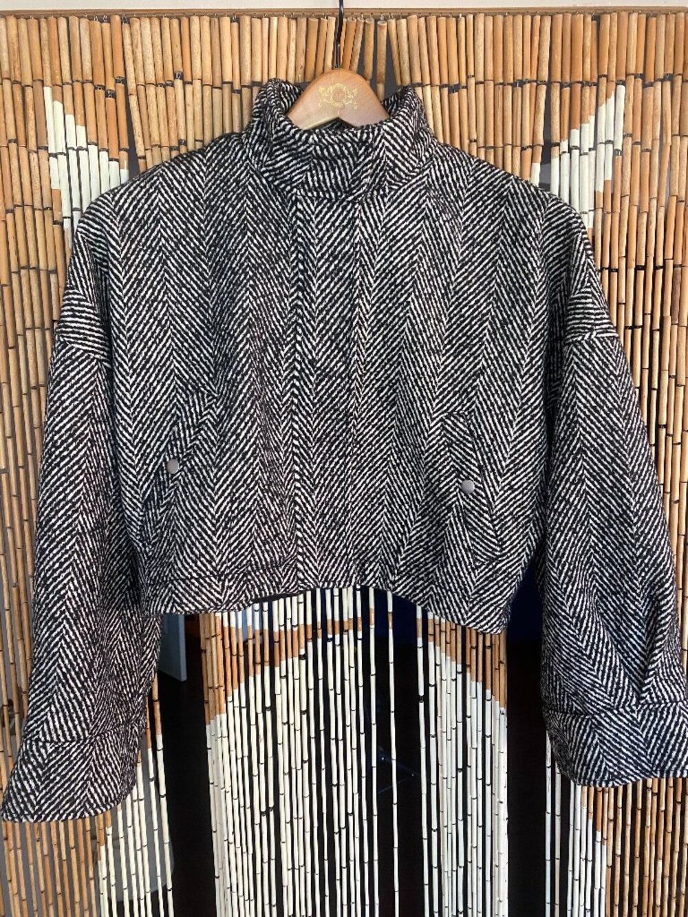 Anthropologie Bomber Style Cropped Jacket Size S